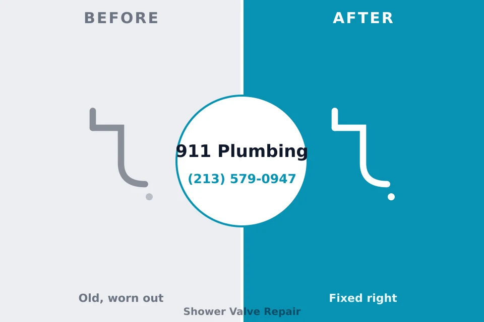 Before and after: plumbing repair Tishomingo, OK